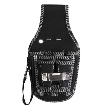 

Electrician Tool Bag Black Waist Pocket Pouch Storage Belt Maintenance Holder