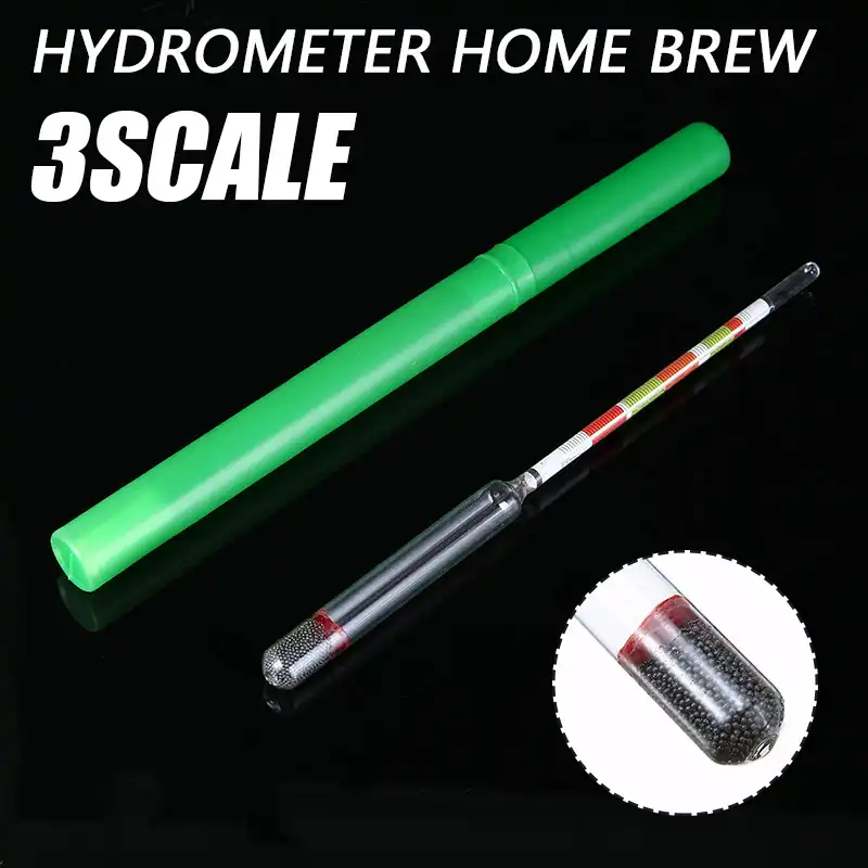 3 Scale Home brew Hydrometer Wine Beer Cider Alcohol Testing Making Tester