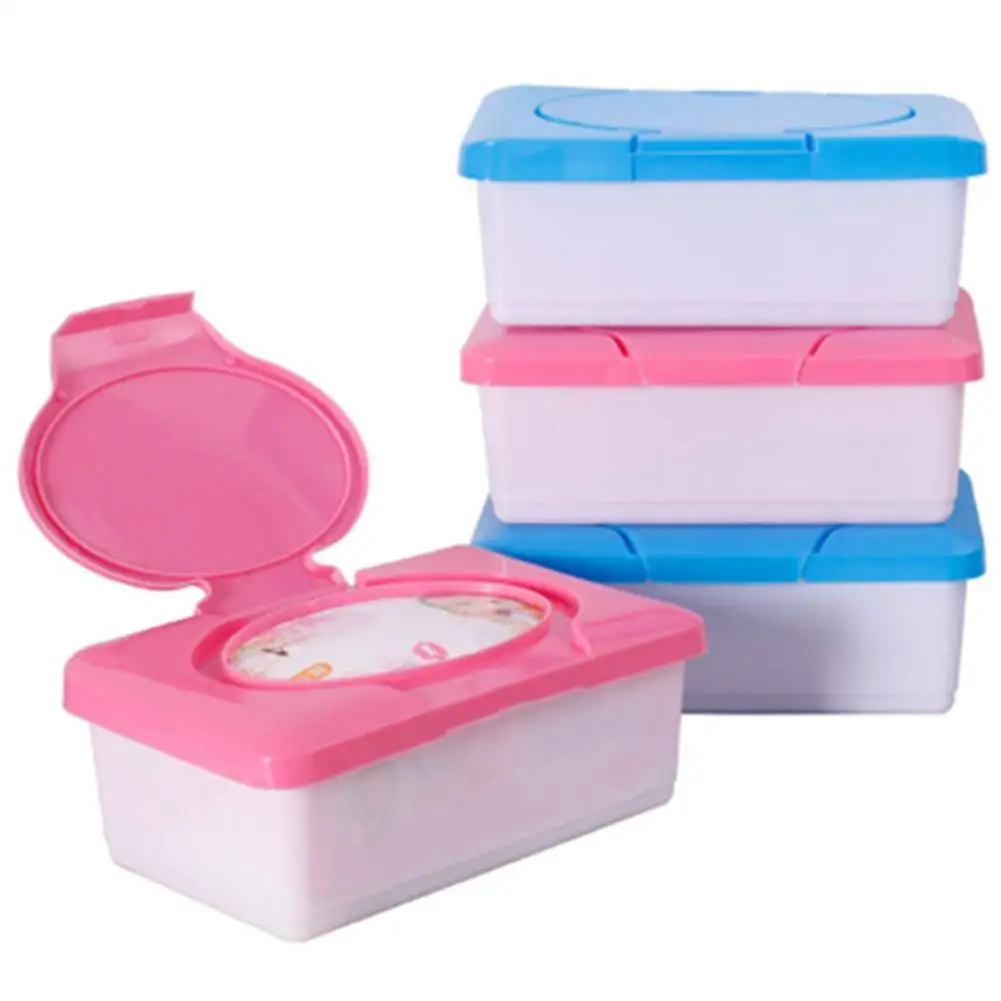 Baby Wipes Dispenser Non-toxic Portable Wipes Moist Keeping Wipes Holder Case Changing Dispenser Storage Holder Tissue Storage 2