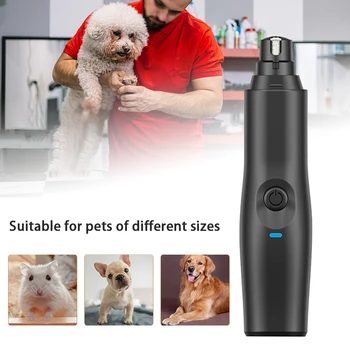 

Paws Grooming Gentle Dog Cat Care Tool Painless Electric Replaceable Head Diamond Bit USB Charging Low Noise Pet Nail Grinder