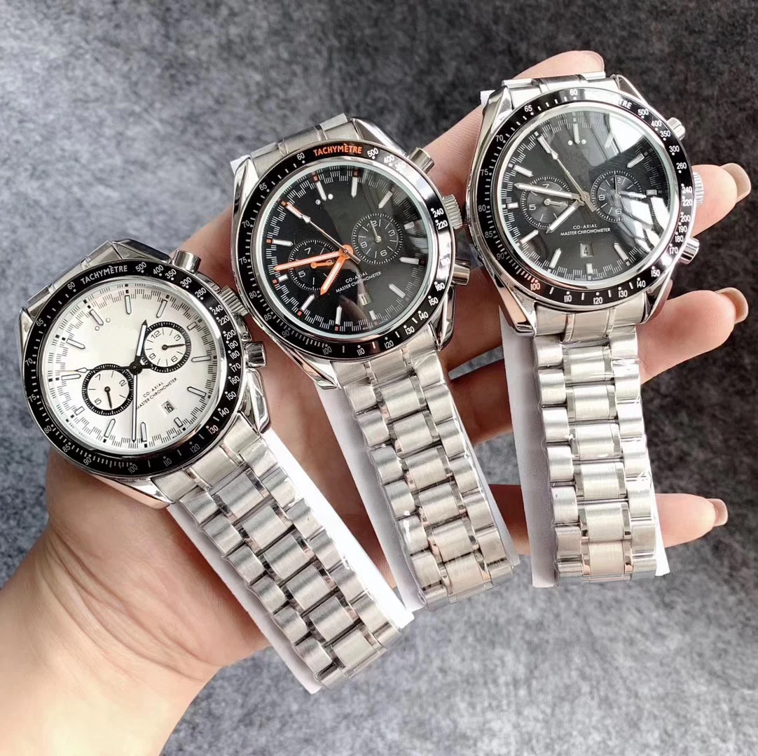 Элитный бренд Для мужчин автоматические механические часы с датой часы Скорость световой черный/серый/белый/оранжевый керамический Безель сапфировое стекло AAA