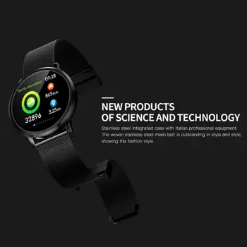 

1.22-inch Color Screen Smart Bracelet IP68 Waterproof Tracker Step Counting Heart Rate Blood Pressure Sleep Monitoring Watch