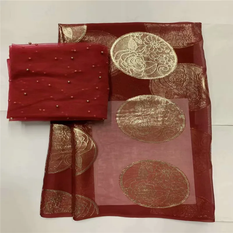 Африканская мягкая шелковая ткань для одежды, аккуратная вышивка на золотом и фиолетовом сатиновом материале со швейцарской вуалью, кружевная ткань LXE100508 - Цвет: same as picture15