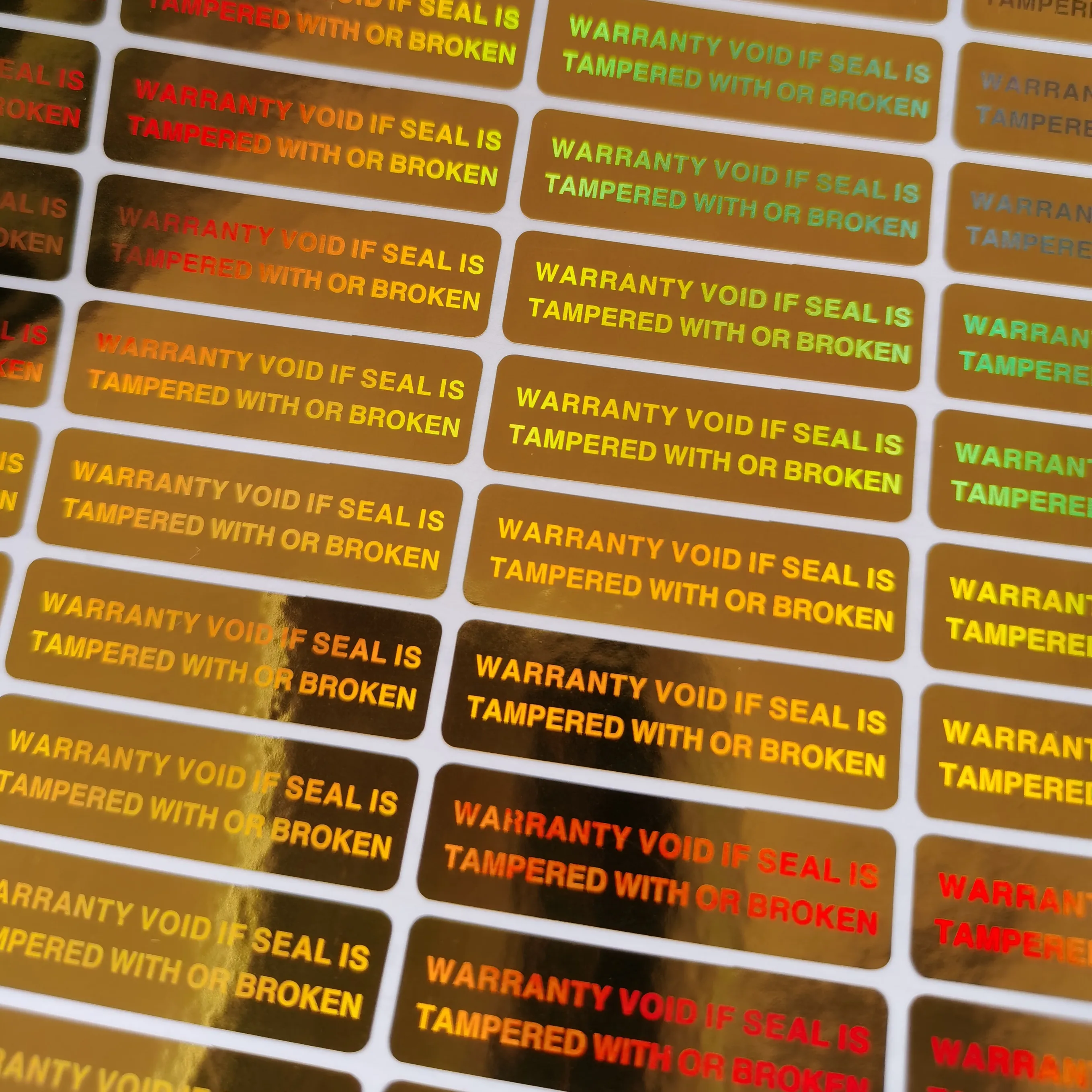 

2000psc 35mmx10mm Hologram Stickers Security Seal Tamper Proof Warranty Void Laser Label