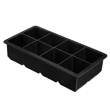 Silicone With Lid Refrigerator Freezer Container Cube Tray Ice Maker Mold Summer Home 8 Grids Durable Accessories Pudding Jelly