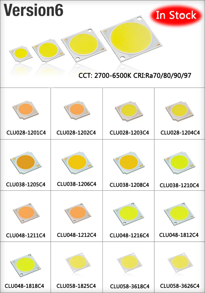 CITIZEN CLU058-1825C4 Version6 COB светодиодный чип Ra80 3500k высокомощный светодиодный чип