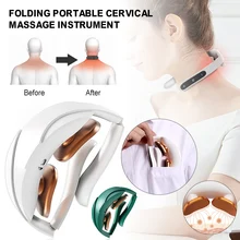

Neck Massager Foldable Neck and Shoulders Massage for Pain Relief 15 Levels Neck Relax Massager