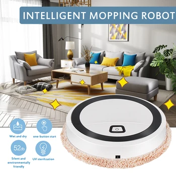 

Automatic USB Charging Smart Mopping Robot UV Sterilization Household Mopping Machine Floor Cleaning Robot Auto Cleaner Robot