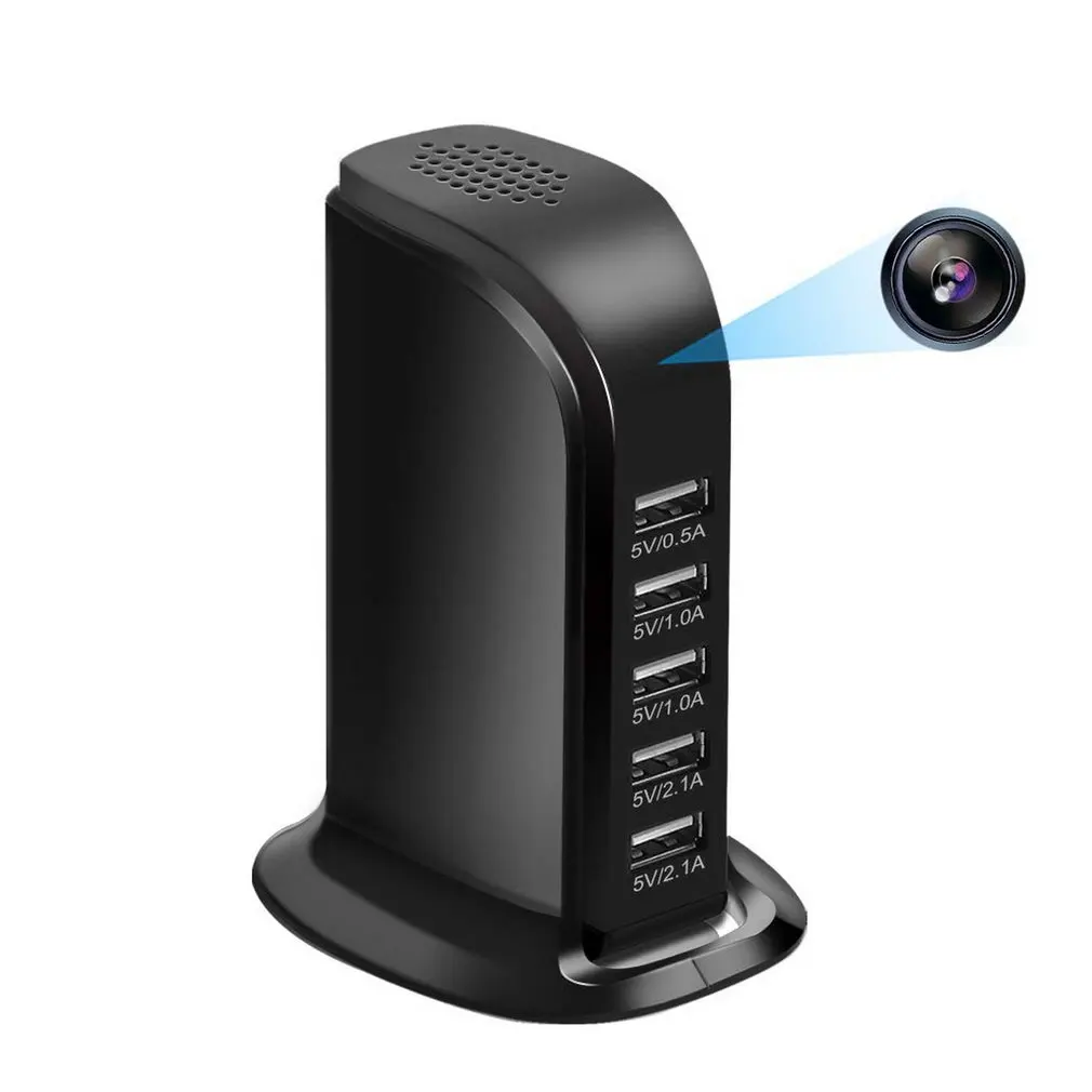 WiFi Зарядное устройство USB мини камера HD 1080P беспроводная домашняя камера безопасности 5 портов зарядное устройство няня камера дом/офис