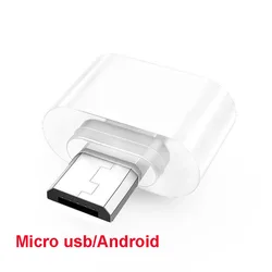 Enhanced Product Title:   
Micro USB to USB OTG Adapter Cable for Android Tablets and PCs (White)
