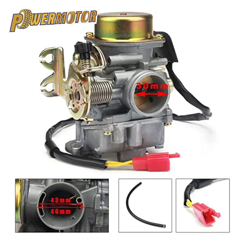

Motorcycle CVK30 CVK 30MM Carburetor Carb For Scooter ATV UTV Scooters GY6 150CC 200CC 250CC Engine Street Bike Dirt Bikes