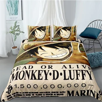 

Comic One Piece Bedding Set Bedroom Decor Hypoallergenic Quilt Cover Doona 1PC Duvet Cover with Pillowcase Dropship