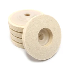 

4 Inch 100mm Wool Round Polishing Pads Buffing Angle Grinder Wheel Felt Disc Pad Set Buffer Tools For Grinding Wheels Polisher