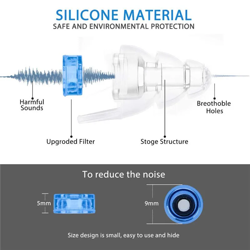 Ear Plugs Sound Insulation Ear Protection Earplugs Anti-noise Sleeping Plugs for Travel Foam Soft Noise Reduction with Box