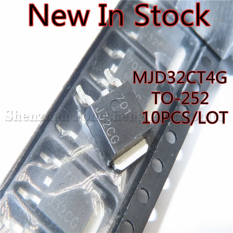 

10 шт./лот MJD32CT4G MJD32C TO-252 Шелковый экран: J32CG транзистор, новая модель