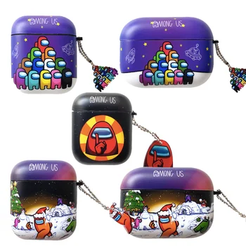 

New Hot Game Among Us IMD Headphone Cases for Apple Airpods 1/2/pro Soft TPU Silicone Protection Earphone Cover