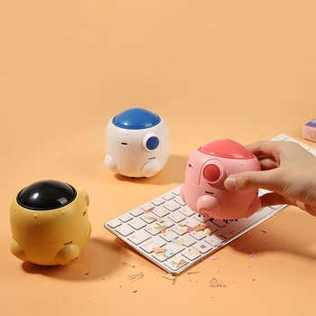 

Small Rocket Desktop Vacuum Cleaner On The Corner Table Of The Cute Mini Rocket Table ABS + Usb Charging Cable Desktop Cleaner