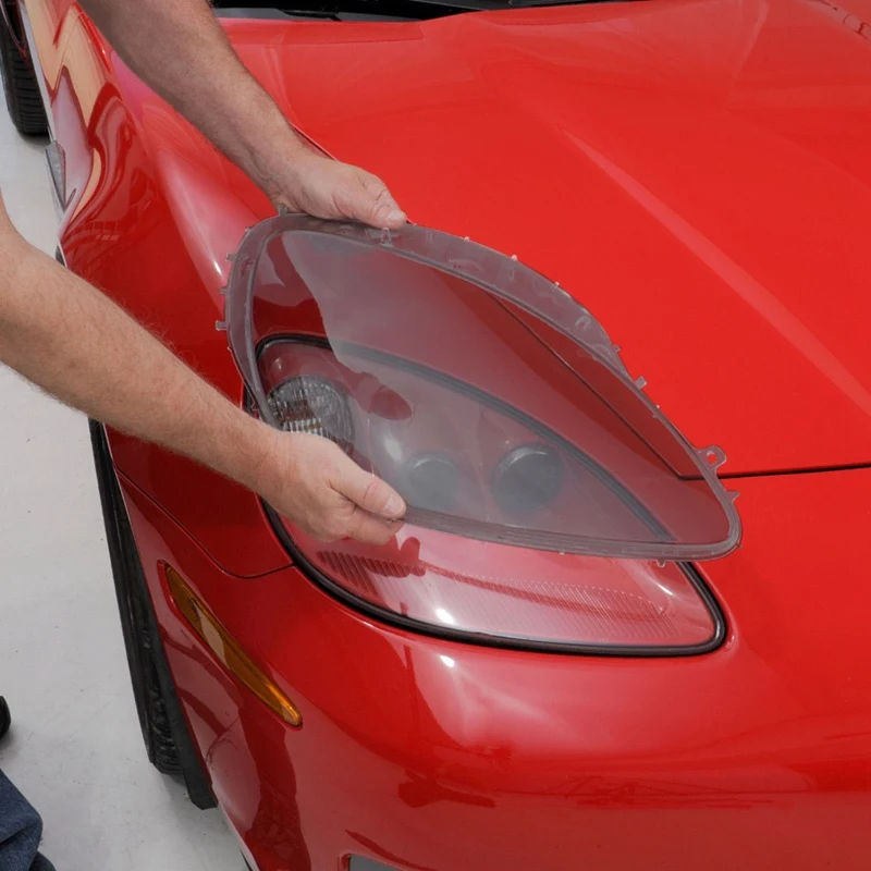 1 пара фар Крышка объектива Замена головного света крышка лампы Замена объектива водителя для Corvette C6 2005-2