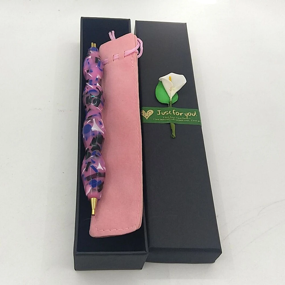 New Brand customize Drill Pen for Diamond Painting tools Embroidery Accessories Point Mosaic Tool Hand Carved Resin Pens