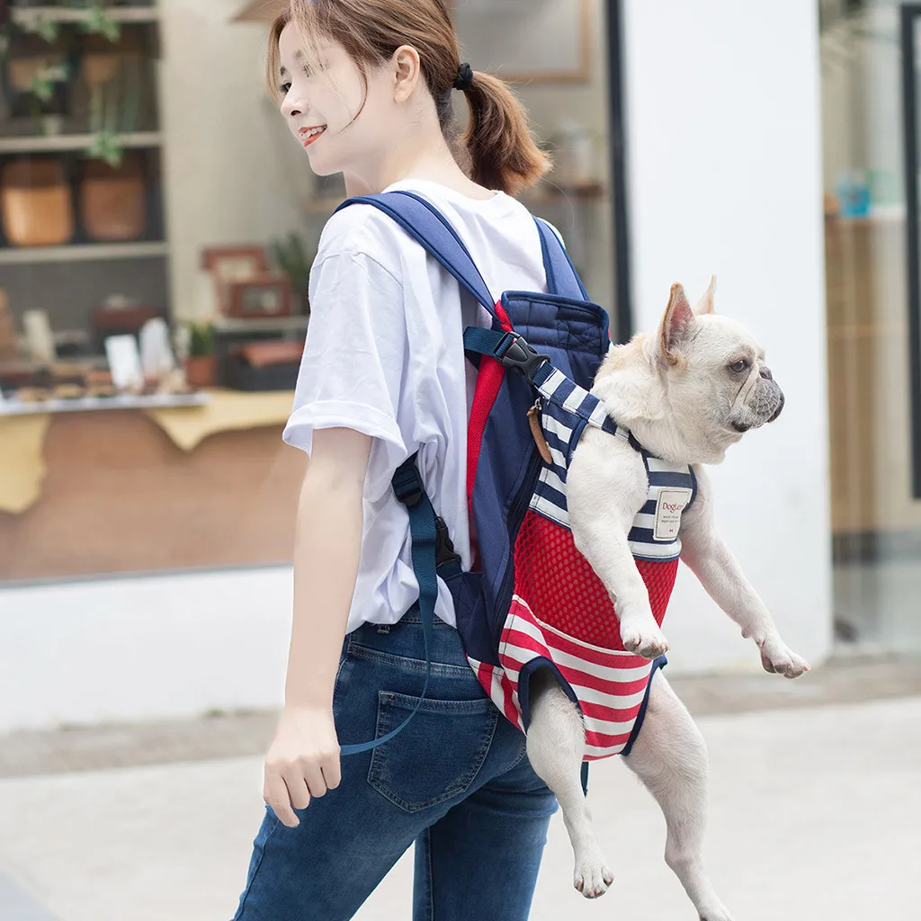 Outdoor Pet Dog Carrier Bag Pet Dog Front Bag Out Travel Double Shoulder Portable Travel Backpack Dogs Cat Accessories Sling Bag