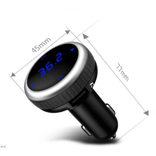 Автомобильный fm-передатчик Bluetooth Handsfree автомобильный mp3-плеер USB беспроводное зарядное устройство FM модулятор Carkit Поддержка TF карты