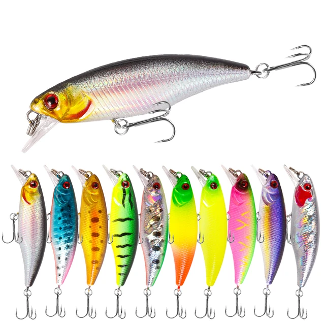 Salmo Trout Fishing Lures Slick Stick 6cm Floating Crank Bait Plug Perch  Pike