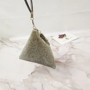 

Triangle Bag Alternative Sequin Women's New Women's Bag Cool Handbag Fashion Clutch Bag New Crystal