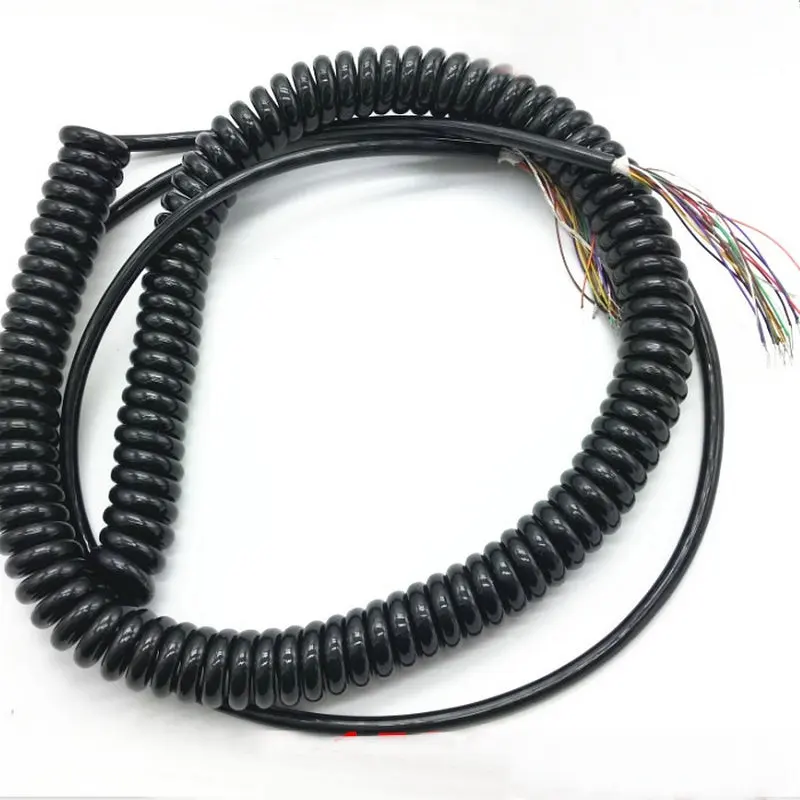 Оптовая продажа спиральный кабель с пружинами 12 15 19 21 26 ядер ЧПУ ручной энкодер