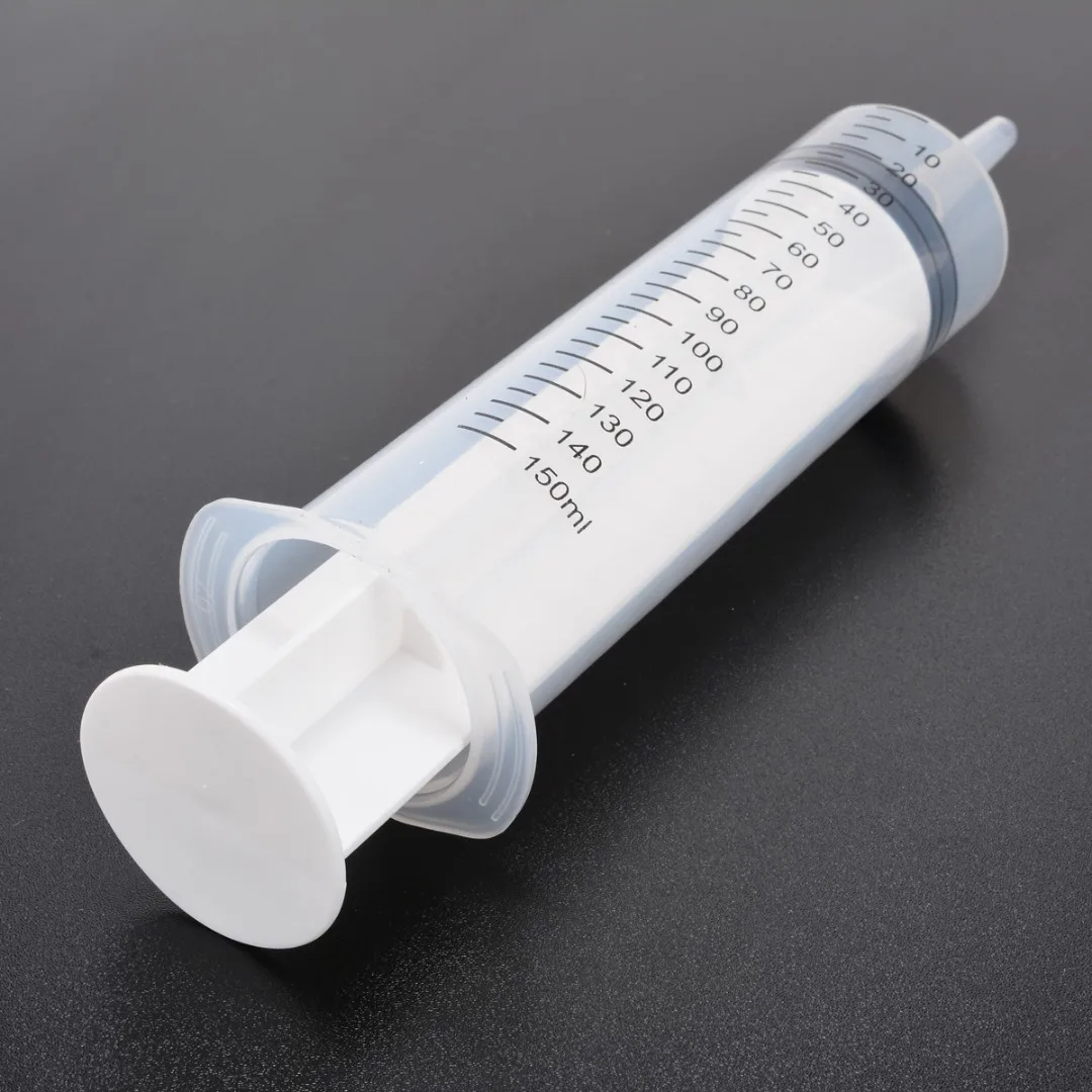 1 set New 150ml Large Disposable Syringe Feeding Inlet Pump Oil + 1m Soft Tube