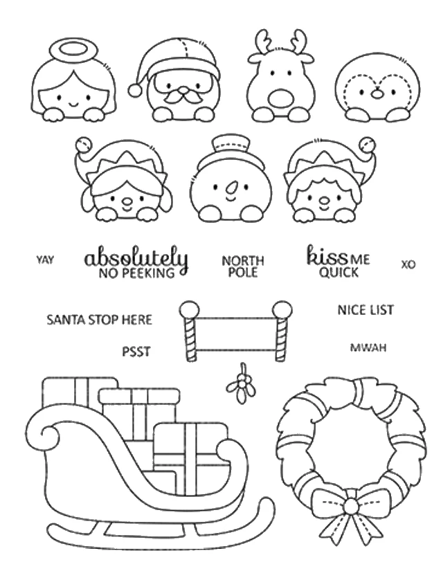 Christmas animal Transparent Clear Silicone Stamp Seal DIY Scrapbooking ...