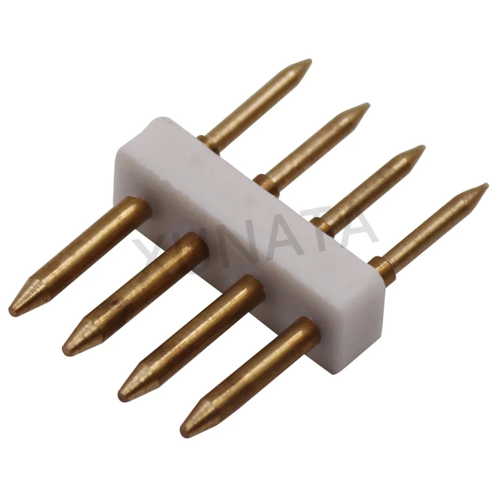 10 шт. 2 Pin/4 контактный разъем рекомендуем аксессуар Медь шпильки Одноцветный RGB 110V 220V Светодиодные ленты Dropshopping