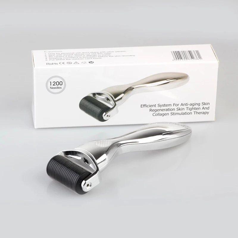 Portable Home Use facial massage 1200 Needles Derma Roller replacement head Micro Needle DRS1200 mesotherapy for hair loss derma roller