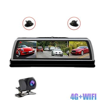 شراءكاميرا سيارة 10 بوصة 4G + WIFI لوحة القيادة 2GB + 32G 1080P DVR مركز وحدة التحكم مرآة مسجل مع جهاز التحكم عن بعد ، والملاحة لتحديد المواقع و Bl