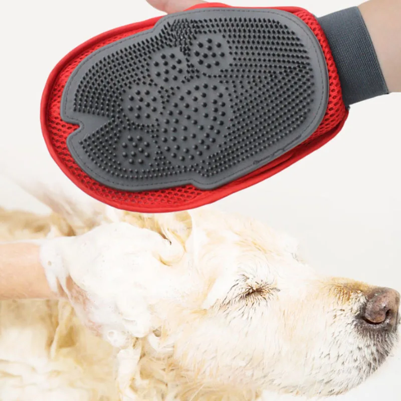 Уход за домашними животными Перчатки Для Кошек Кисть Расческа Deshedding для Волос