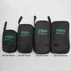 Bolsa de herramientas eléctrica para multímetro digital, kit de herramientas multiusos, bolsa de nailon, color negro