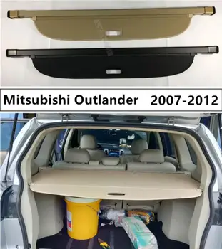

Car Rear Trunk Security Shield Cargo Cover For Mitsubishi Outlander 2007 2008 2009 2010 2011 2012 High Qualit Auto Accessories