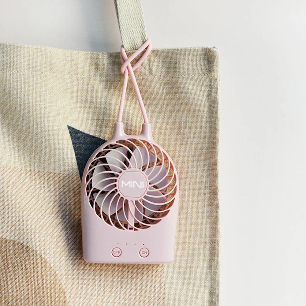

Portable Cute Outdoor Portable Mini Fan Handheld USB Chargeable Desktop Fans 3 Mode Adjustable Summer Cooler for Travel Office