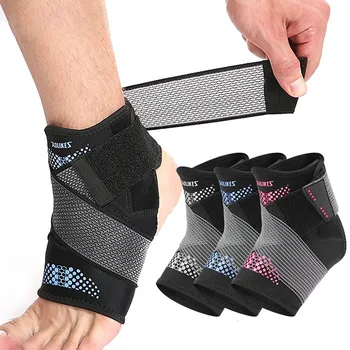 Sport Verstelbare Bescherming Bandage Anti-verstuiking Enkel Joint Protector Compressie Voet Ondersteuning Riem 1 Stuk