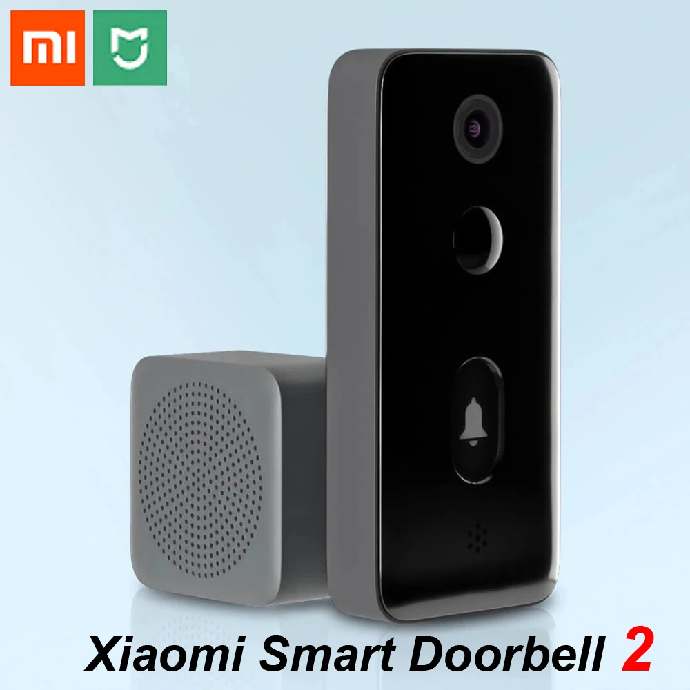 Xiaomi Mijia sonnette vidéo intelligente 2 sans fil WIFI sécurité domestique intelligente infrarouge Vision nocturne interphone bidirectionnel détection de mouvement