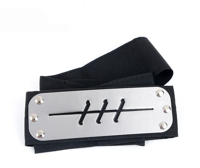 Anime Headband Leaf Village Logo Konoha Cosplay Costume Accessories black