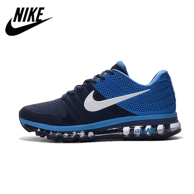 NIKE Air MAX 2017 Nike Running shoes full palm nano Disu technology Sports Men shoes hot Sneakers Dark blue jade 40-45