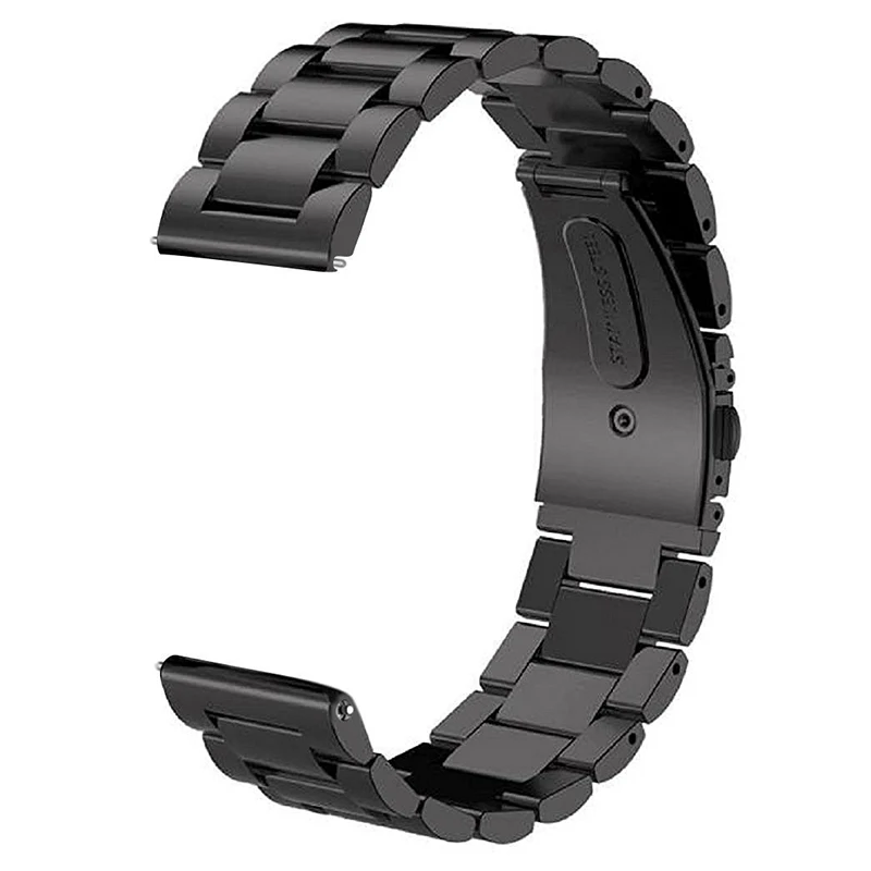 20 мм 22 мм универсальный ремешок из нержавеющей стали для samsung Galaxy Watch Active 2 40 мм 44 мм Миланская петля ремешок Galaxy Watch 42 мм 46 мм - Цвет ремешка: black