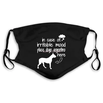

In Case of Irritable Mood Place Dogo Argentino Here Female Summer Women Lovely Style Hot Sale Brand Mask women kid's PM2.5