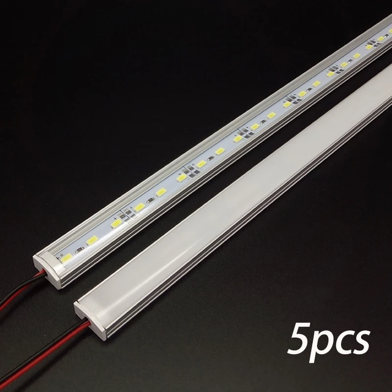 5 шт. * 50 см 12 В 24 постоянного тока SMD 5730 5630 Светодиодная жесткая полоса с