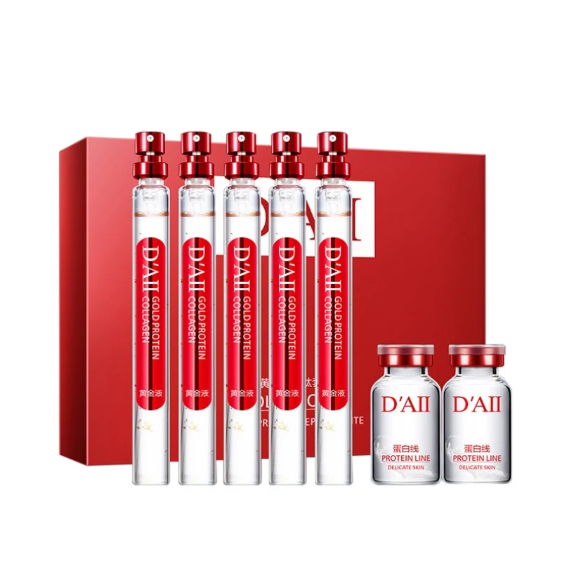 

Gold Protein Collagen Protein Line Set Moisturizing Firming Skin Anti-wrinkles Anti-aging Face Serum Kit