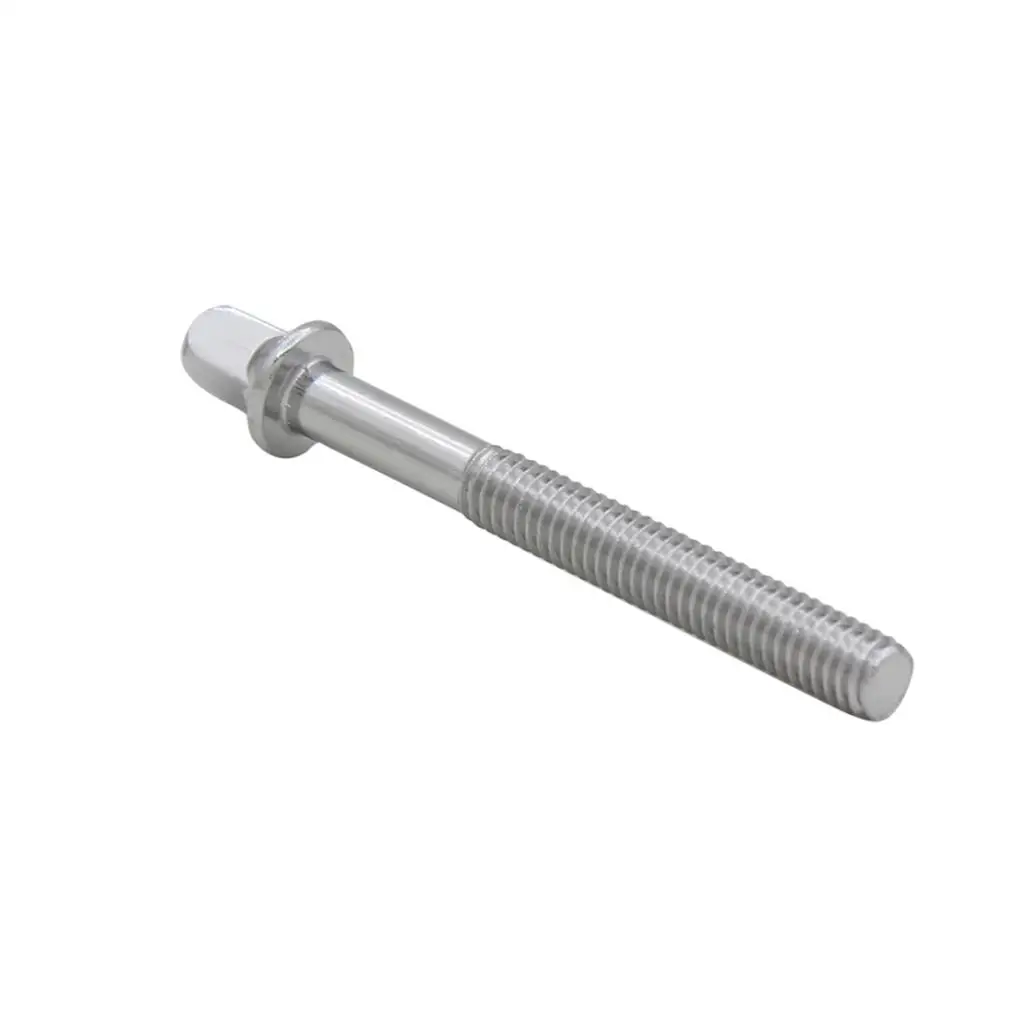 

6 Pieces Stainless Steel Drum Screws Tension Rods Short Screws Bolts Silver