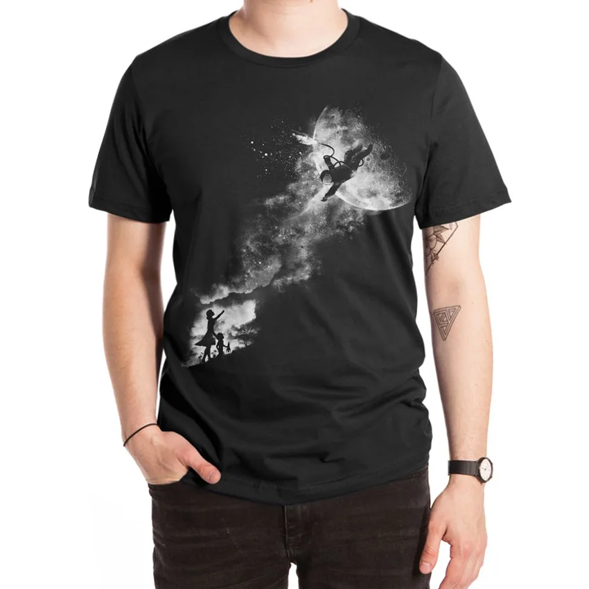 Tell My Wife I Love Her Very Much She Knows T Shirt she knooooooowowowows david bowie space oddity galaxy galactic astronaut | Мужская