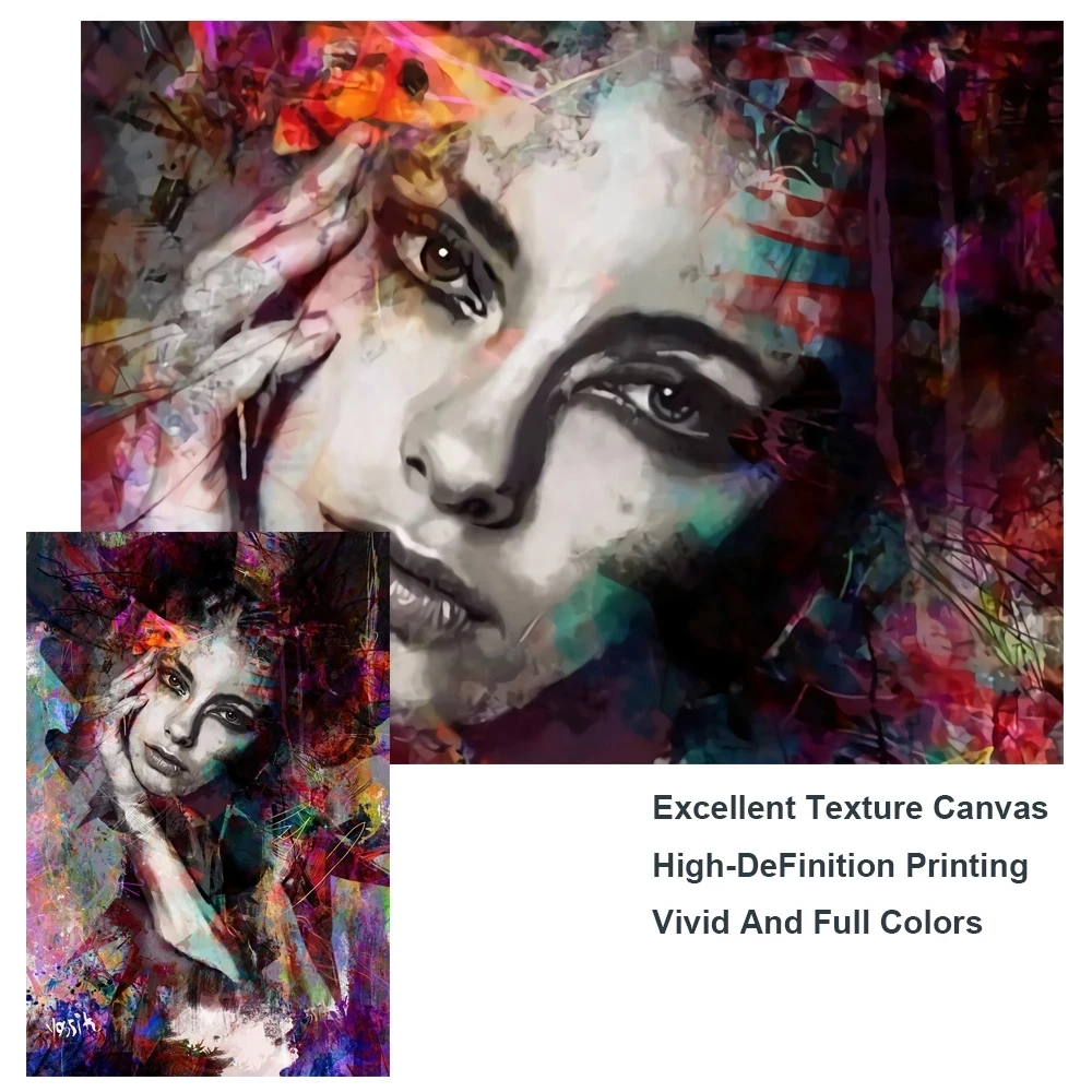 Modern Graffiti Art Girl Canvas Paintings on the Wall Art Posters And Prints Abstract Woman Art Pictures Home Wall Decor Cuadros
