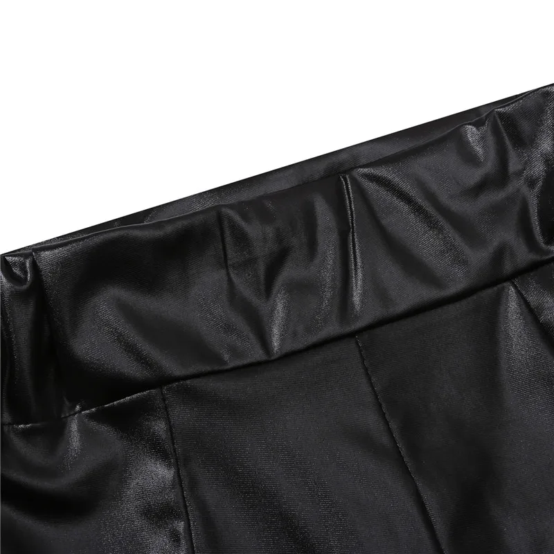 2022 Sexy Womens Shorts Shiny Elastic High Waist Shiny Faux PU Leather Short Pants Slim Hot Dance Clubwear Mini Shorts fashion dress