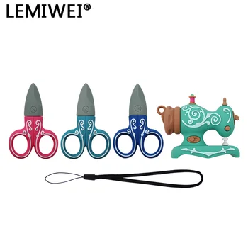 

Sewing machine USB Flash Drive 64GB 32GB 16GB Lovely Cartoon Scissors Pendrive 8GB 4GB Mini U Disk USB 2.0 Memory Stick